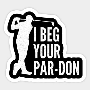 Funny Golfing Sticker